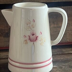 Vintage hand-painted pitcher by Lasting Products Inc